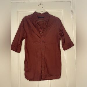 All Saints short sleeve Men’s Small Burgundy